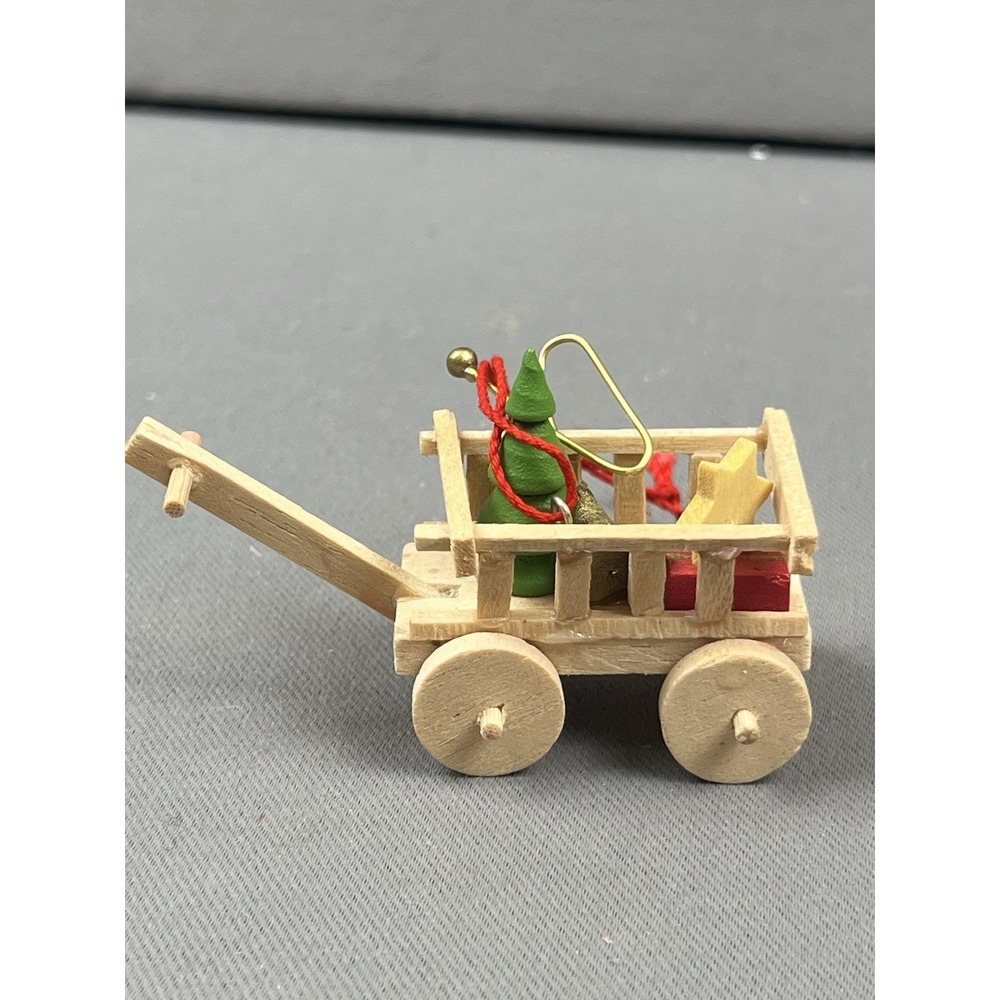 Holzkunst Christian Ulbricht Wooden Ornament Wagon Star Trumpet Christmas Tree - Picture 4 of 10